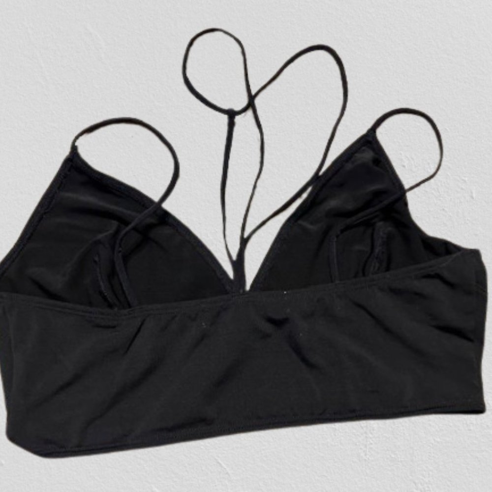 Black Seamless Brami with Chocker Neck Bralette  4340  NWT Boutique - Picture 3 of 11